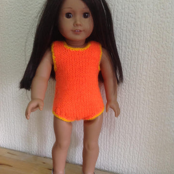Dolls swimsuit, hat and beach bag