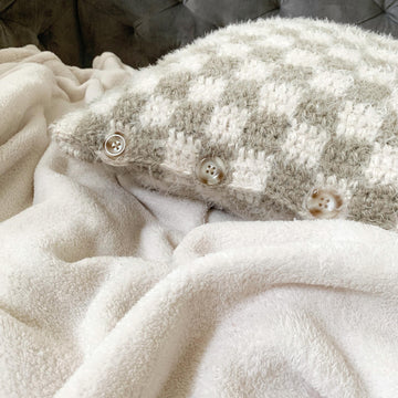 Balanced Checkered Pillow Cover