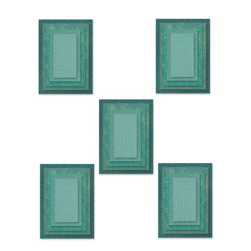 Sizzix Thinlits Die Set 25PK - Stacked Tiles, Rectangles