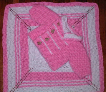 Jillian's Jaunty Jacket and Blanket set