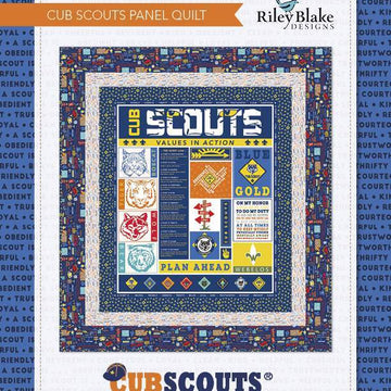 Riley Blake Cub Scouts Panel Quilt - Downloadable PDF
