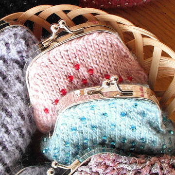 Precious beaded coin purse