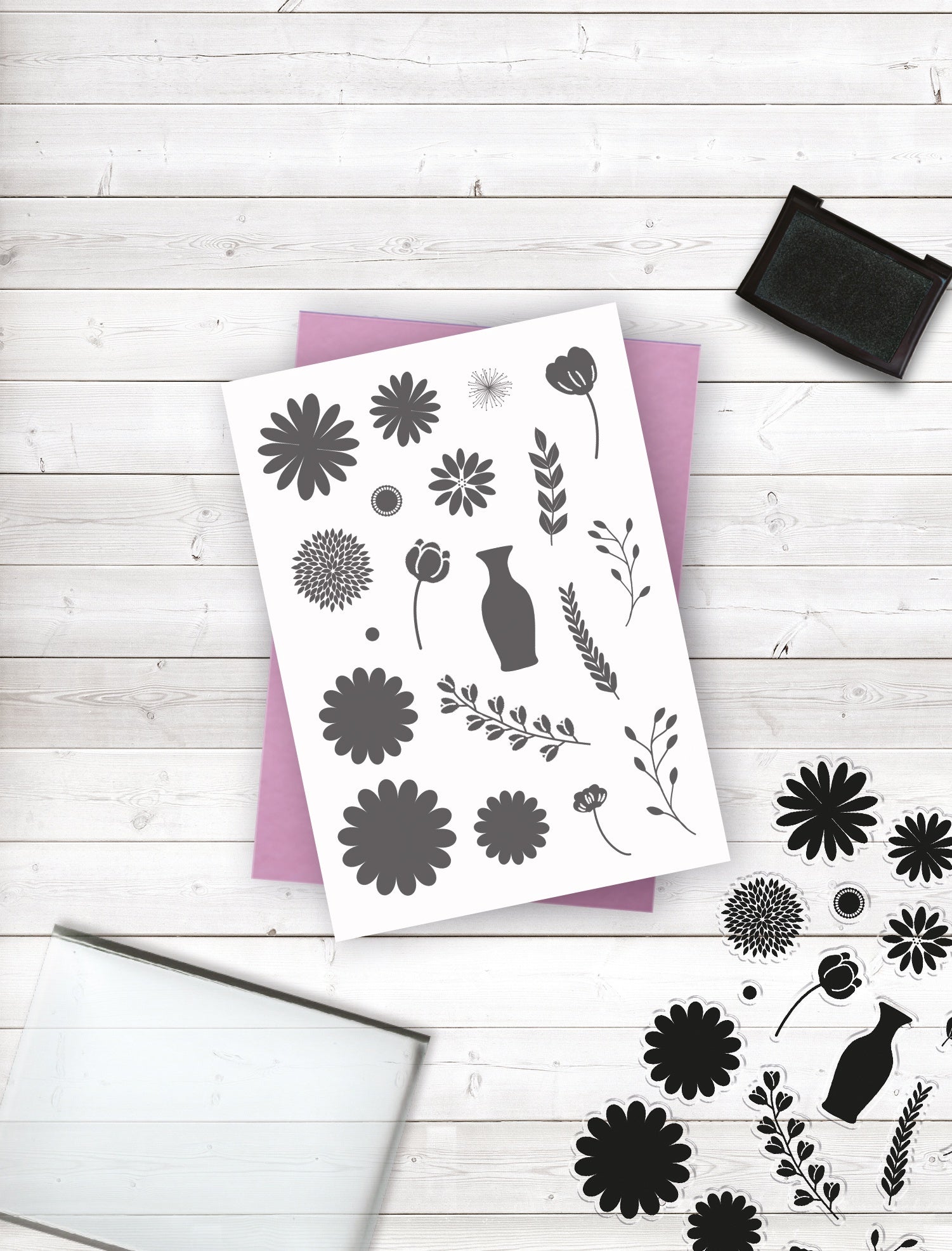 Crafter's Companion Clear Stamps - Floral Arrangements