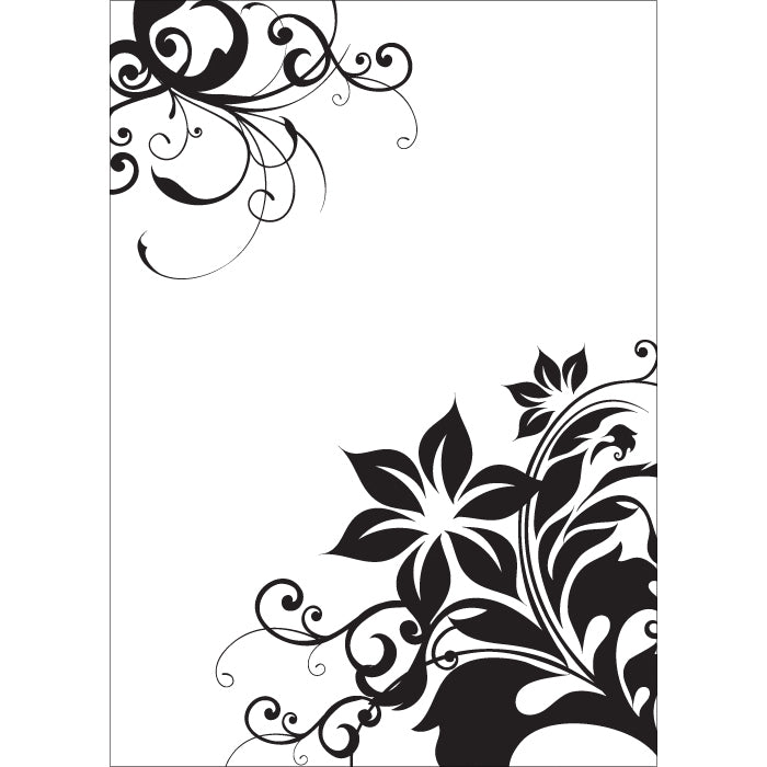CGull Embossing Folder 5"X7" - Corner Floral