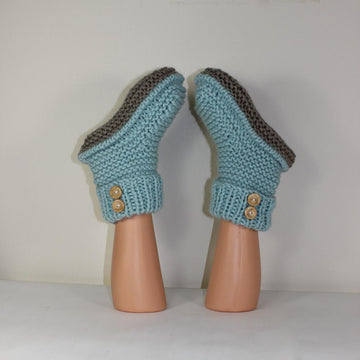 2 Button Super Chunky Slipper Boots