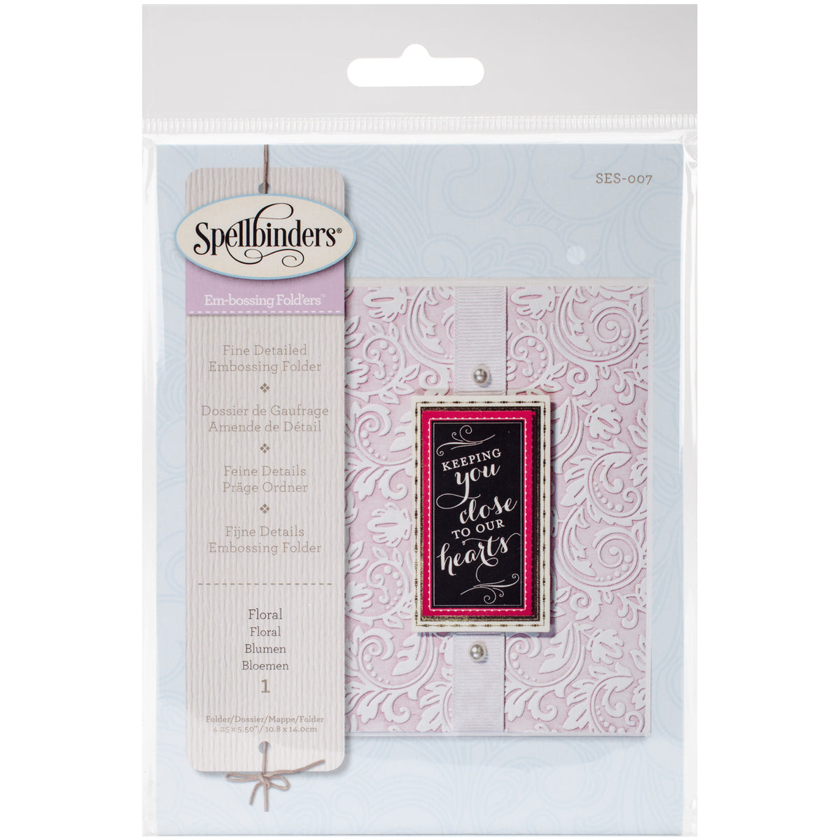Spellbinders Embossing Folder Small - Floral