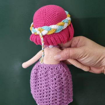 Crochet doll pattern, Jolie doll, amigurumi doll pattern