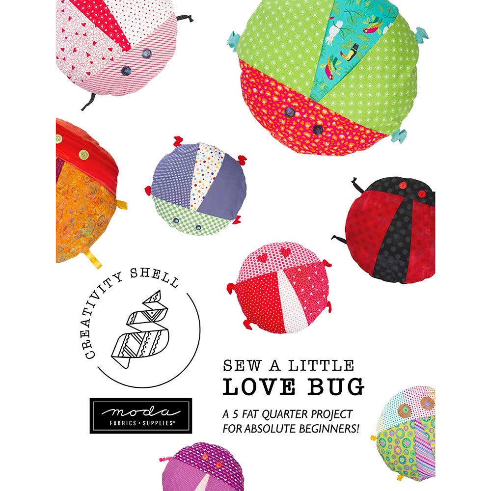 Moda Fabrics Love Bug Toy Quilt - Downloadable PDF