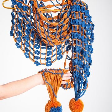 Hint of spring crochet scarf
