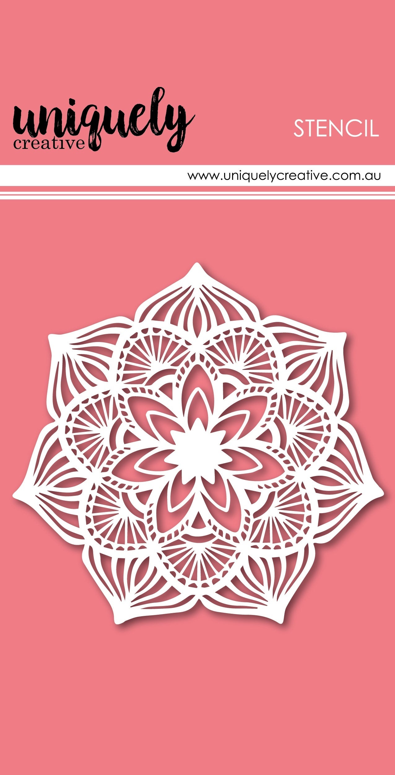 Uniquely Creative 4"X6" Stencil - Doily