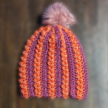Puffy Stripes Beanie