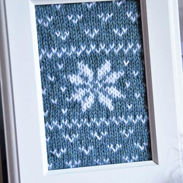Fair Isle Flurries Knitted Wall Art