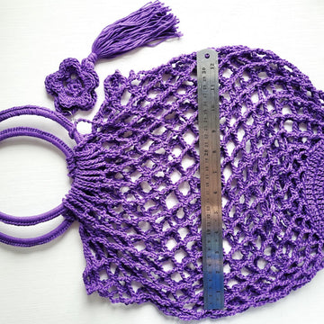Shopping netting bag easy crochet pattern