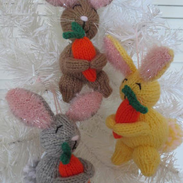 Hoppy Holiday Bunny Ornament