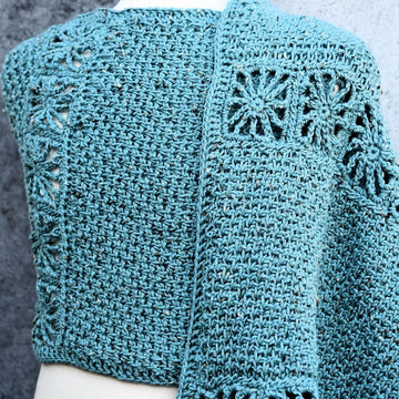 Tunisian Seed Stitch Wrap
