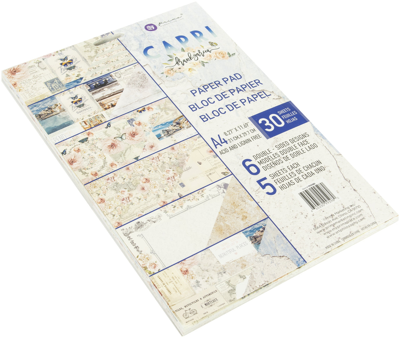 Prima Marketing Double-Sided Paper Pad A4 30/Pkg - Capri