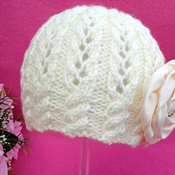 Knitting PATTERN Baby Beanie Baby Girl Cap