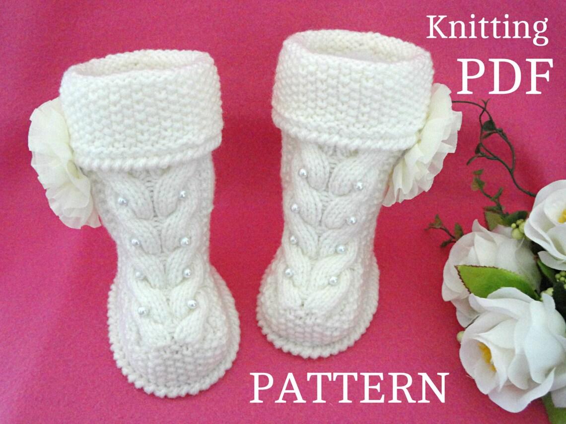 Knitting Pattern Baby Uggs Babies Infant Booties