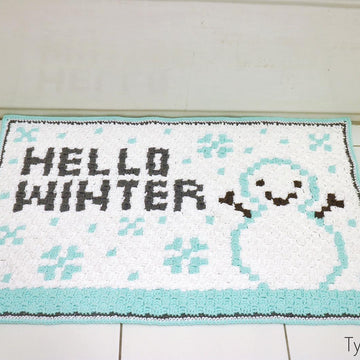 Hello Winter Bath Mat