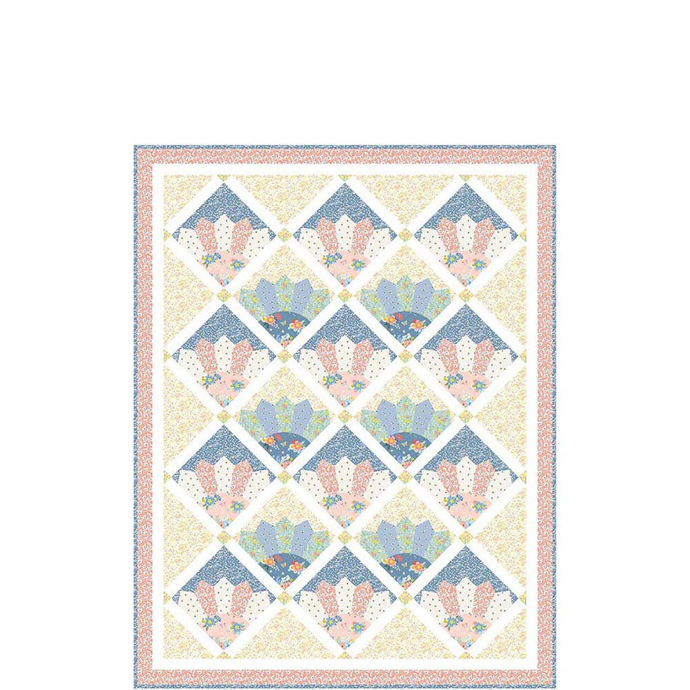 LoveCrafts Wildflowers Spring Garden Quilt -  Downloadable PDF
