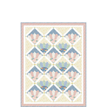 LoveCrafts Wildflowers Spring Garden Quilt -  Downloadable PDF