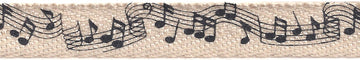 Creative Impressions Printed Twill .5"X25yd - Music Notes