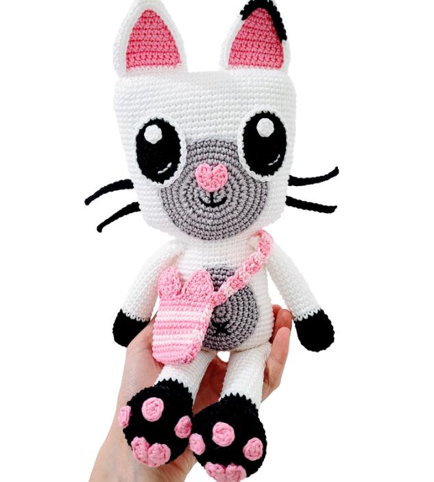 Pandy Cat (Gabby's Dollhouse) - Crochet Pattern