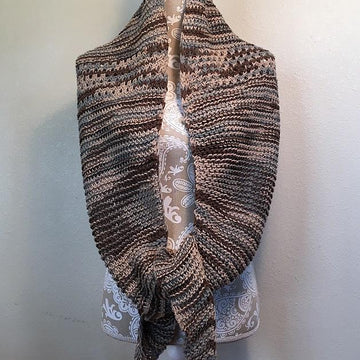 Diagonal Knot Stitch Scarf