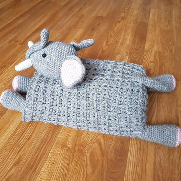 3 in1 Safari Elephant Folding Baby Blanket Toy Lovey