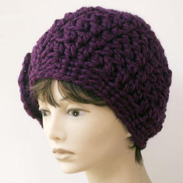 Chunky Flower Beanie Hat