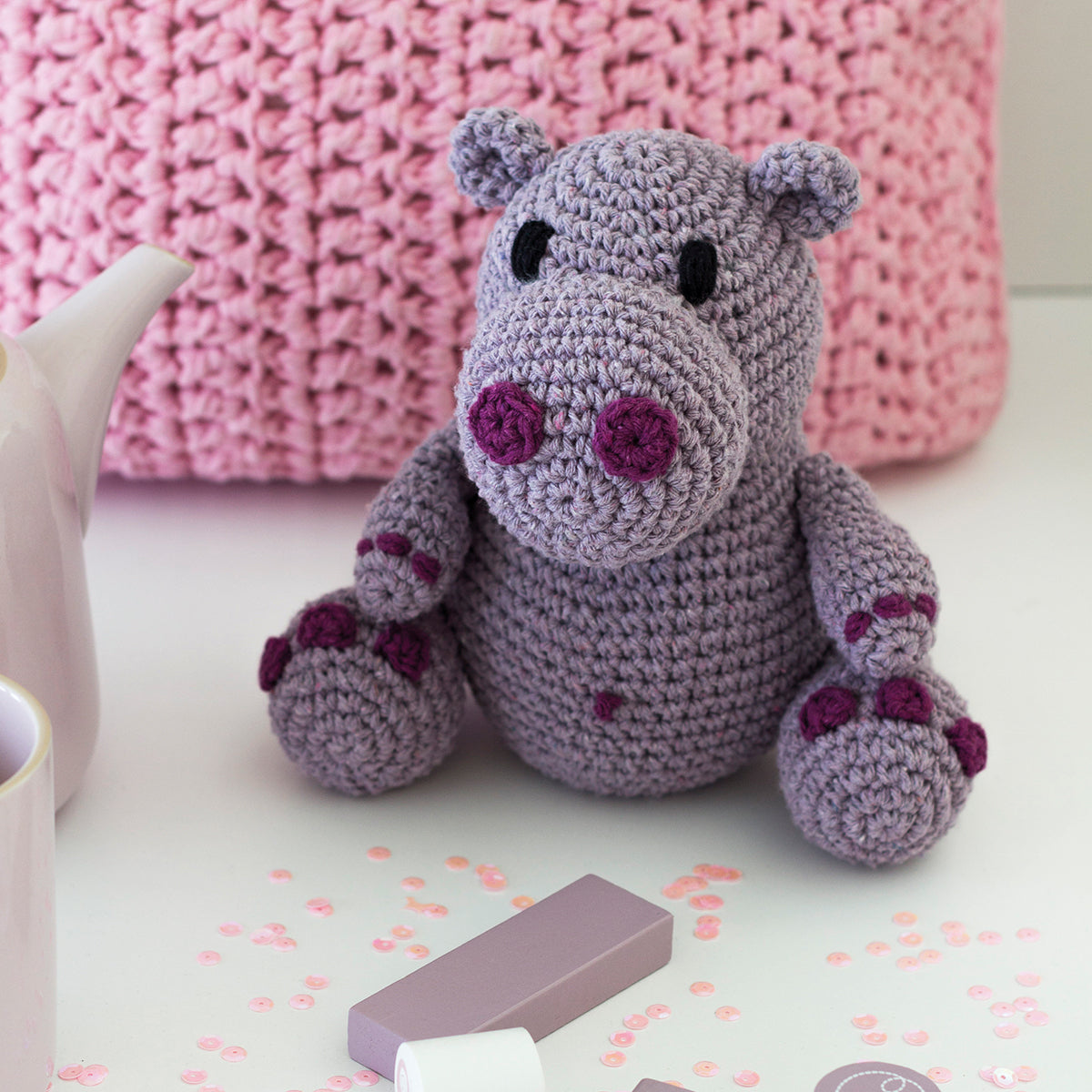 Hoooked Eco Barbante - Hippo Hugo - Orchid