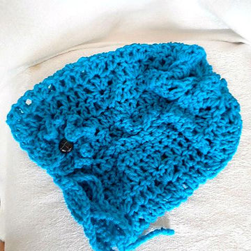 841 Peacock Slouchy Hat