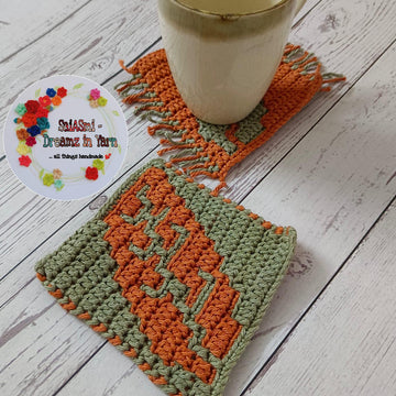 Fallen Leaf Mosaic Coasters