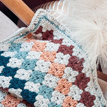 Colorful Granny Stitch Blanket