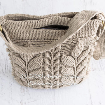 Spica Embossed Crochet Bag