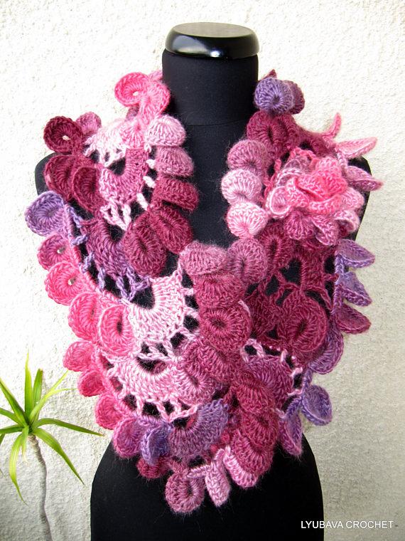 Multicolored "Lyubava" Unique Scarf Tutorial