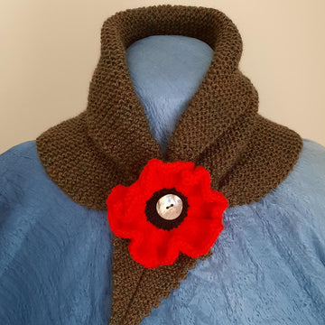 Poppy button scarf