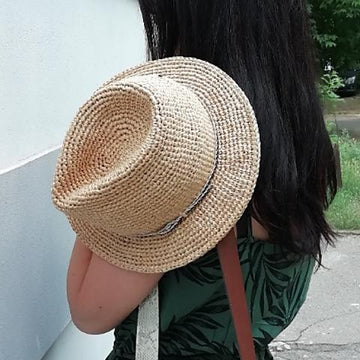 Cowboy raffia hat Fedora Secret