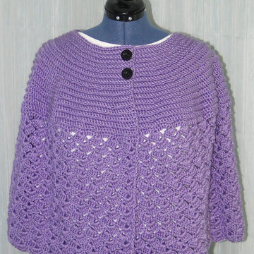 Off set shell cape