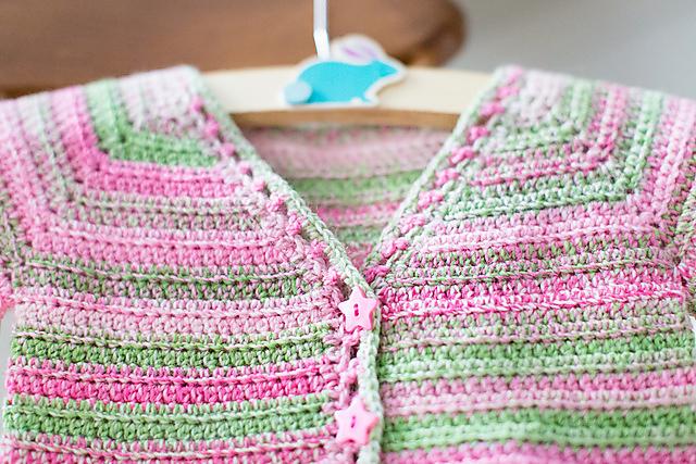 Rosetta baby cardigan