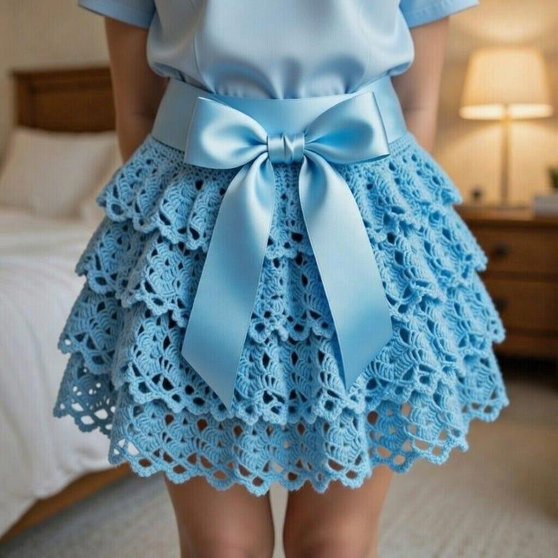 Skirt for girls with flights