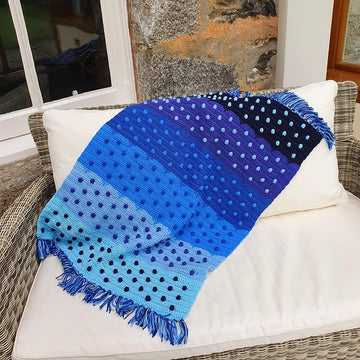 Little Bobble Blue Blanket