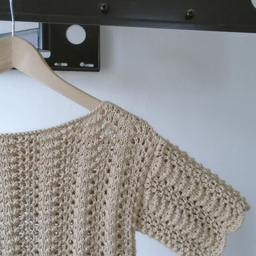 Linen and Lace Tee Sweater