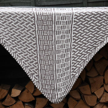 Counterchange Shawl DK