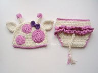 Cow Baby Hat and Diaper Cover