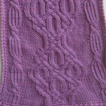 Warm Cozy Cabled Scarf