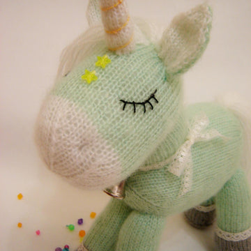 Toy Knitting Pattern plush Unicorn Knit a magical Unicorn as a gift for a girl
