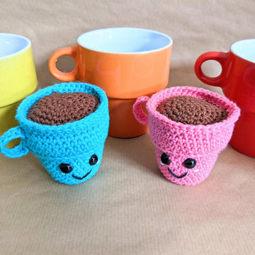 Crochet Espresso Cup Pair