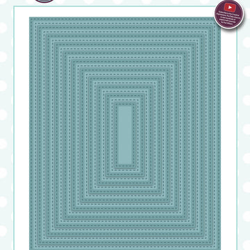 Creative Expressions Craft Dies By Sue Wilson - Double Stitched Rectangles Set B