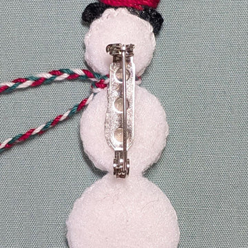 Snowman Pin or Ornament